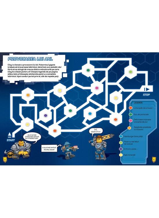 Copertă produs Lego Nexo Knights. Pe locuri, fiți gata, lipiți! - gallery big 3