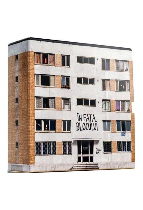 În fața blocului