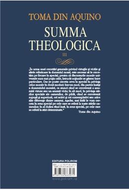 Copertă produs Summa theologica. Volumul III