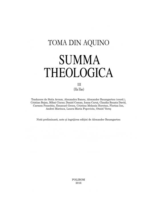 Copertă produs Summa theologica. Volumul III - gallery big 6