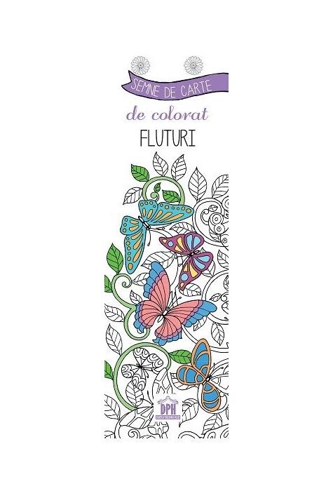 Copertă produs Semne de carte de colorat. Fluturi
