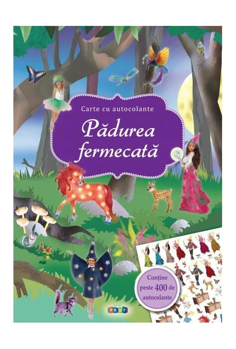 Copertă produs Pădurea fermecată. Carte cu autocolante