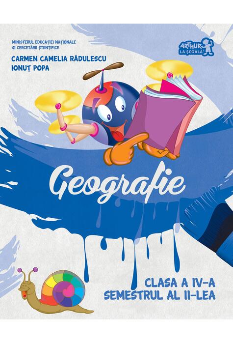 Copertă produs Geografie. Manual Clasa a IV-a Semestrul al II-lea (+CD)