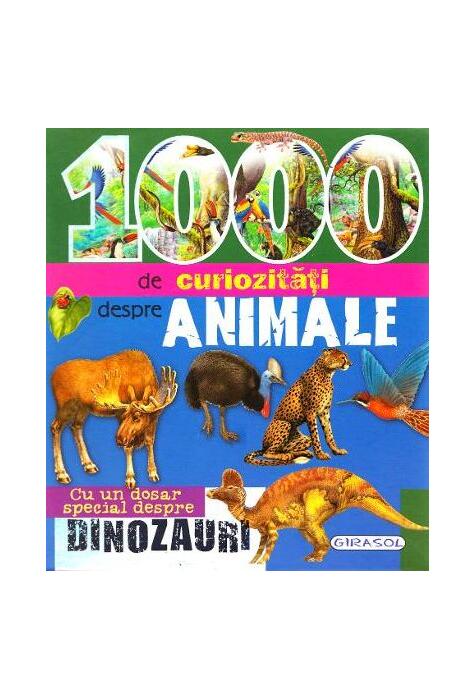 Copertă produs 1000 de curiozități despre animale