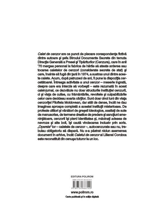 Copertă produs Caiet de cenzor - gallery big 2