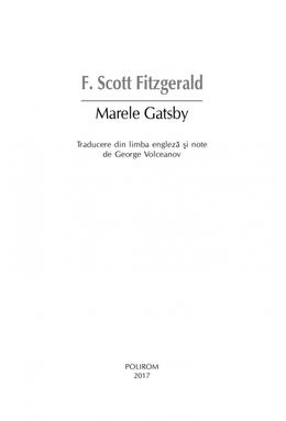 Copertă produs Marele Gatsby
