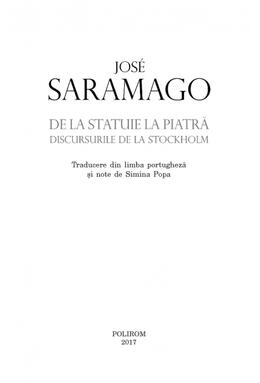 Copertă produs De la statuie la piatră