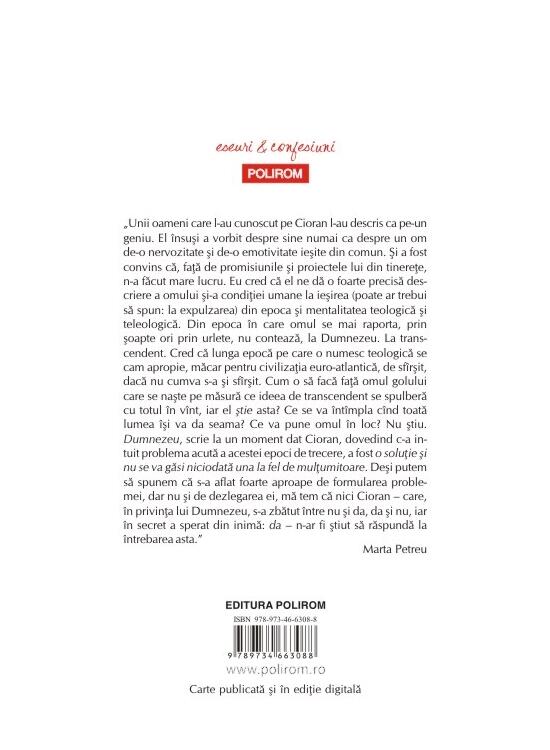 Copertă produs Despre bolile filosofilor &bull; Cioran - gallery big 2