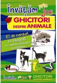 Copertă produs &Icirc;nvăţăm prin joc Ghicitori despre animale