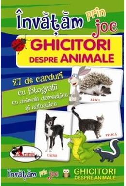 Copertă produs &Icirc;nvăţăm prin joc Ghicitori despre animale