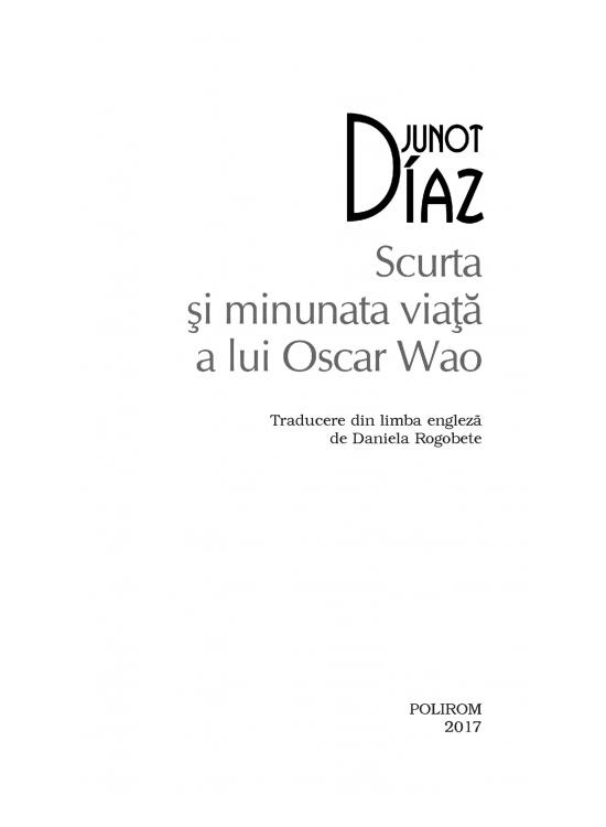 Copertă produs Scurta şi minunata viaţă a lui Oscar Wao (Top10+) - gallery big 5