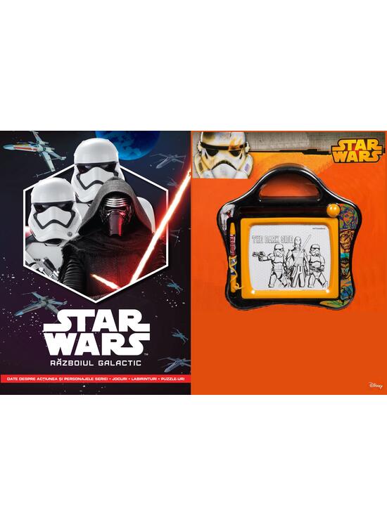Copertă produs Set Small Magnetic Scribbler + Carte Star Wars. Războiul galactic - gallery big 1