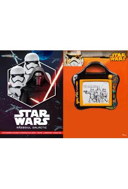 Copertă produs Set Small Magnetic Scribbler + Carte Star Wars. Războiul galactic