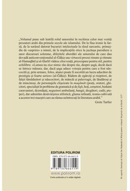 Copertă produs Antologie. Umor şi satiră în literatura arabă clasică. al-Ğāḥiẓ, al-Hamaḏānī, al-Ḥarīrī. Antologie