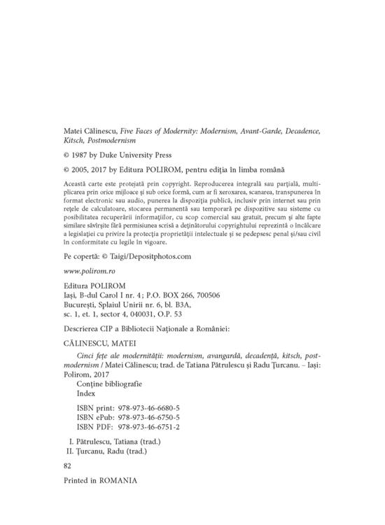 Copertă produs Cinci feţe ale modernităţii - gallery big 6