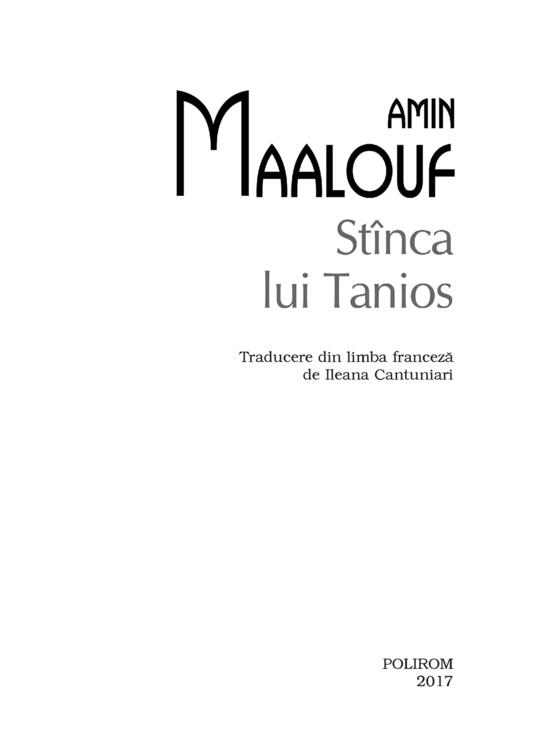 Copertă produs St&icirc;nca lui Tanios (Top 10+) - gallery big 4