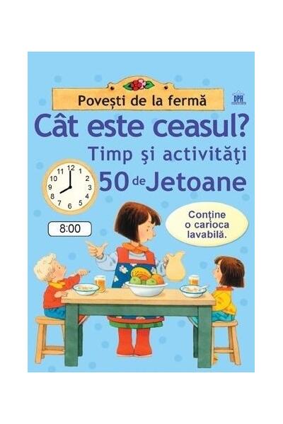 C&acirc;t este ceasul? Timp și activități. 50 de jetoane