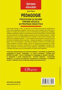 Copertă produs Pedagogie &ndash; Provocări şi dileme privind şcoala şi profesia didactică