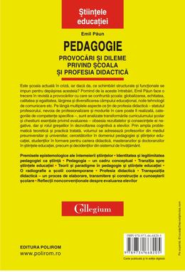 Copertă produs Pedagogie &ndash; Provocări şi dileme privind şcoala şi profesia didactică
