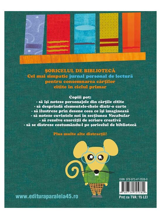 Copertă produs Șoricelul de bibliotecă. Jurnal de lectură pentru copii - gallery big 2