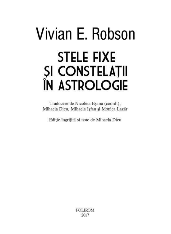 Copertă produs Stele fixe şi constelaţii &icirc;n astrologie - gallery big 4