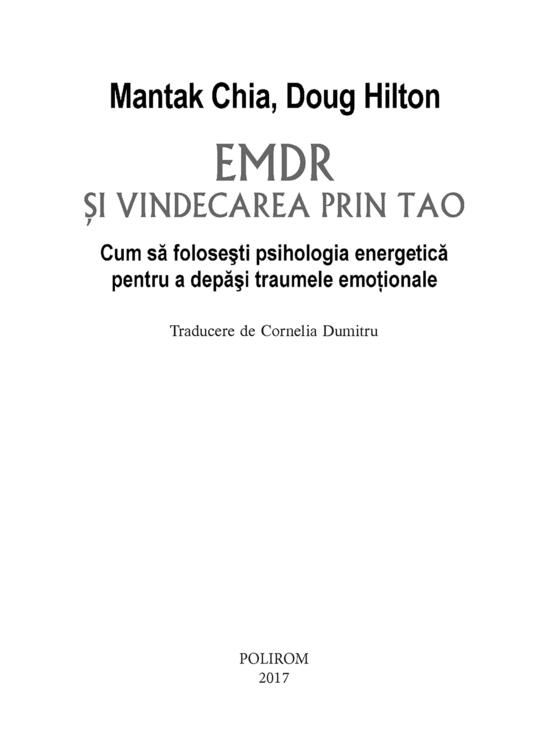 Copertă produs EMDR şi vindecarea prin Tao - gallery big 5