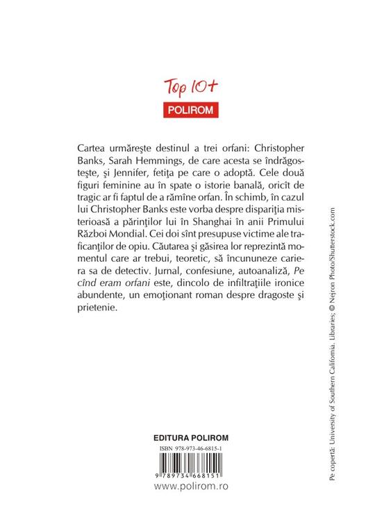Copertă produs Pe c&icirc;nd eram orfani (Top 10+) - gallery big 2