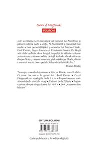 Copertă produs N. Steinhardt despre Eliade, Cioran, Ionescu şi Noica
