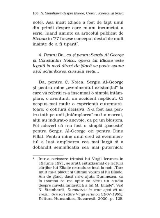 Copertă produs N. Steinhardt despre Eliade, Cioran, Ionescu şi Noica - gallery big 7