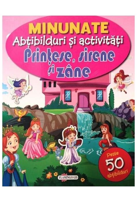 Copertă produs Minunate abțibilduri și activități: Prințese, sirene și z&acirc;ne