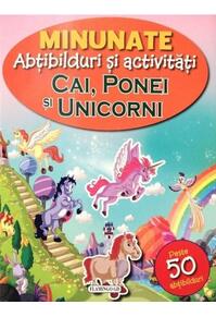 Copertă produs Minunate abțibilduri și activități: Cai, ponei și unicorni