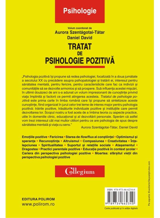 Copertă produs Tratat de psihologie pozitivă - gallery big 2