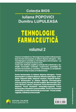 Copertă produs Tehnologie farmaceutică. (Vol. II)