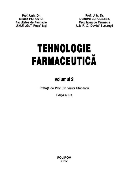 Copertă produs Tehnologie farmaceutică. (Vol. II) - gallery big 14