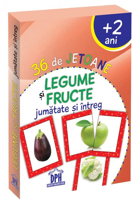 Copertă produs 36 de Jetoane - Legume și Fructe (jumătate și &icirc;ntreg)