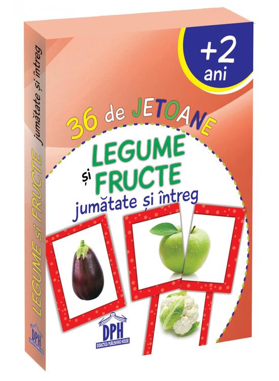 Copertă produs 36 de Jetoane - Legume și Fructe (jumătate și &icirc;ntreg) - gallery big 1