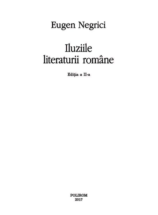 Copertă produs Iluziile literaturii rom&acirc;ne - gallery big 7