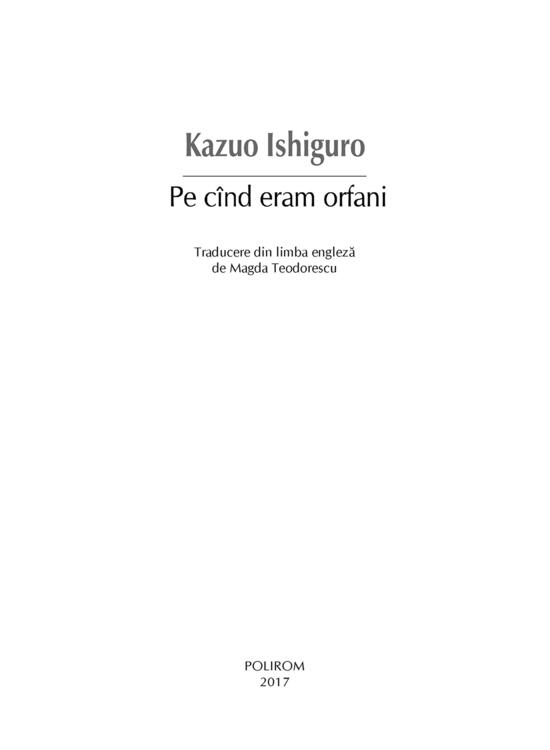 Copertă produs Pe c&icirc;nd eram orfani - gallery big 4