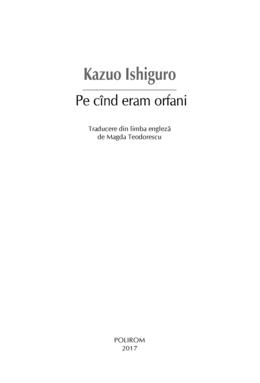 Copertă produs Pe c&icirc;nd eram orfani
