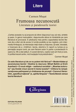 Copertă produs Frumoasa necunoscută. Literatura şi paradoxurile teoriei