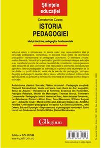 Copertă produs Istoria pedagogiei. Idei şi doctrine pedagogice fundamentale