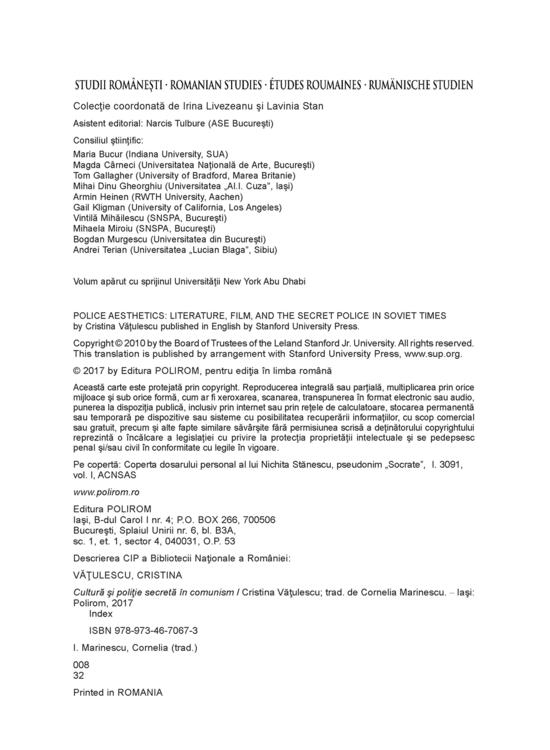 Copertă produs Cultură şi poliție secretă în comunism - gallery big 5