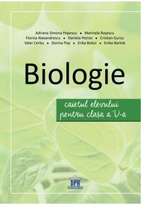 Copertă produs Biologie - caietul elevului pentru clasa a V-a