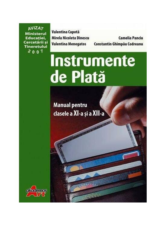Copertă produs Instrumente de plată. Manual pentru clasele a XI-a și a XII-a - gallery big 1