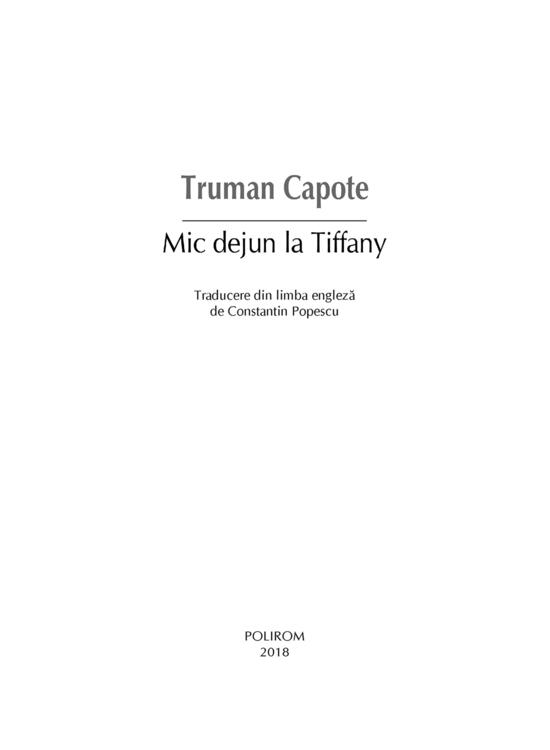 Copertă produs Mic dejun la Tiffany - gallery big 4