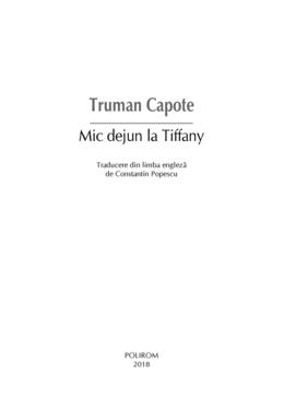 Copertă produs Mic dejun la Tiffany