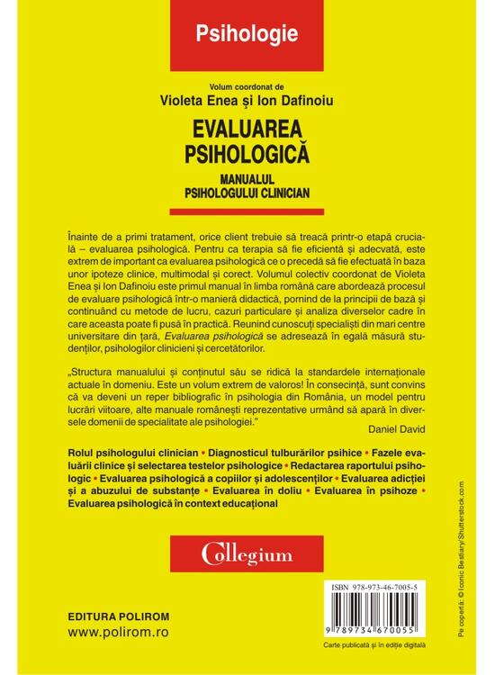 Copertă produs Evaluarea psihologică - gallery big 2