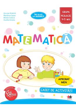 Copertă produs Matematică caiet pentru grupa mijlocie
