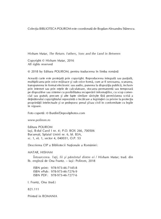 Copertă produs Întoarcerea - gallery big 4