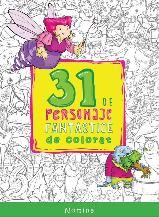 Copertă produs 31 de personaje fantastice de colorat - gallery big 1